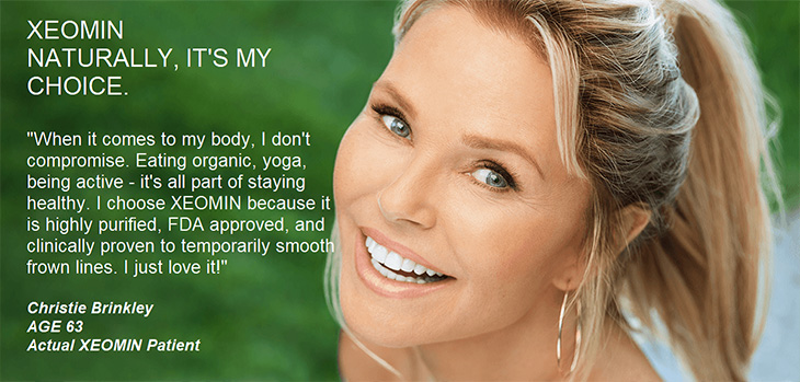 XEOMIN. NATURALLY, IT'S MY CHOICE. 