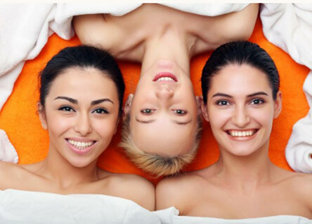 3 happy women